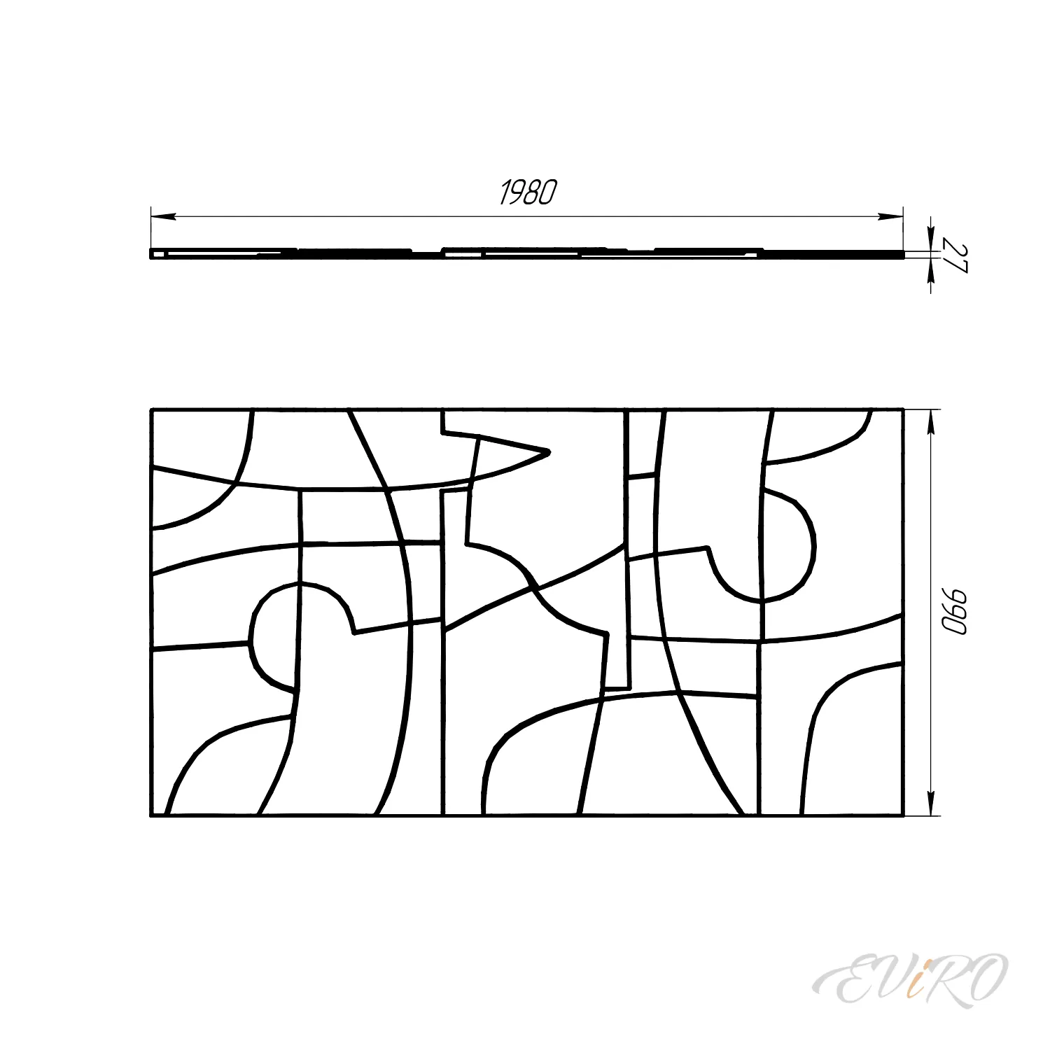 Гипсовая 3D панель EViRO Aftertime
