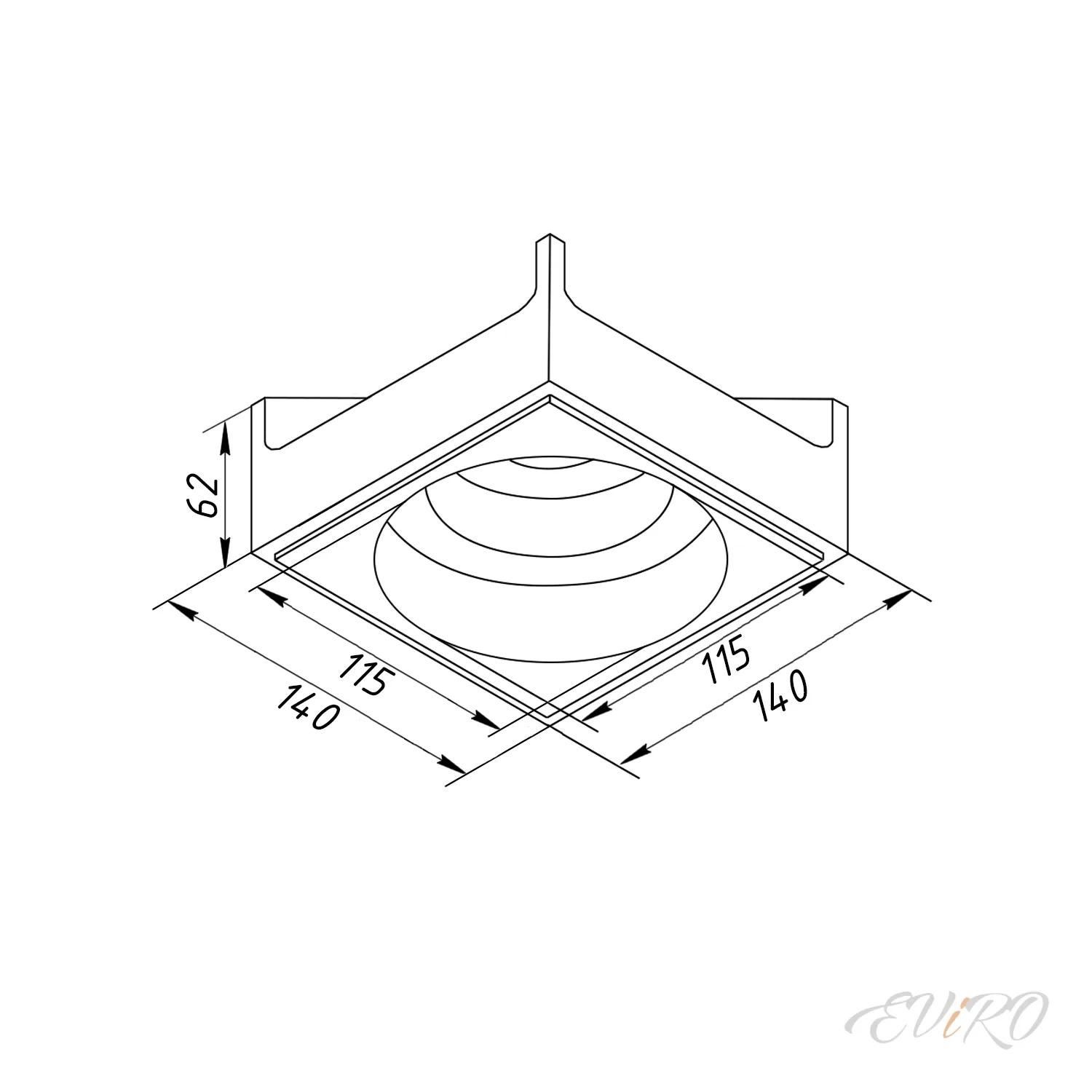 Потолочный светильник EViRO ВПС 25
