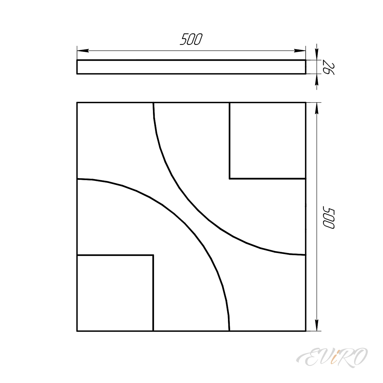 Гипсовая 3D панель EViRO Техно