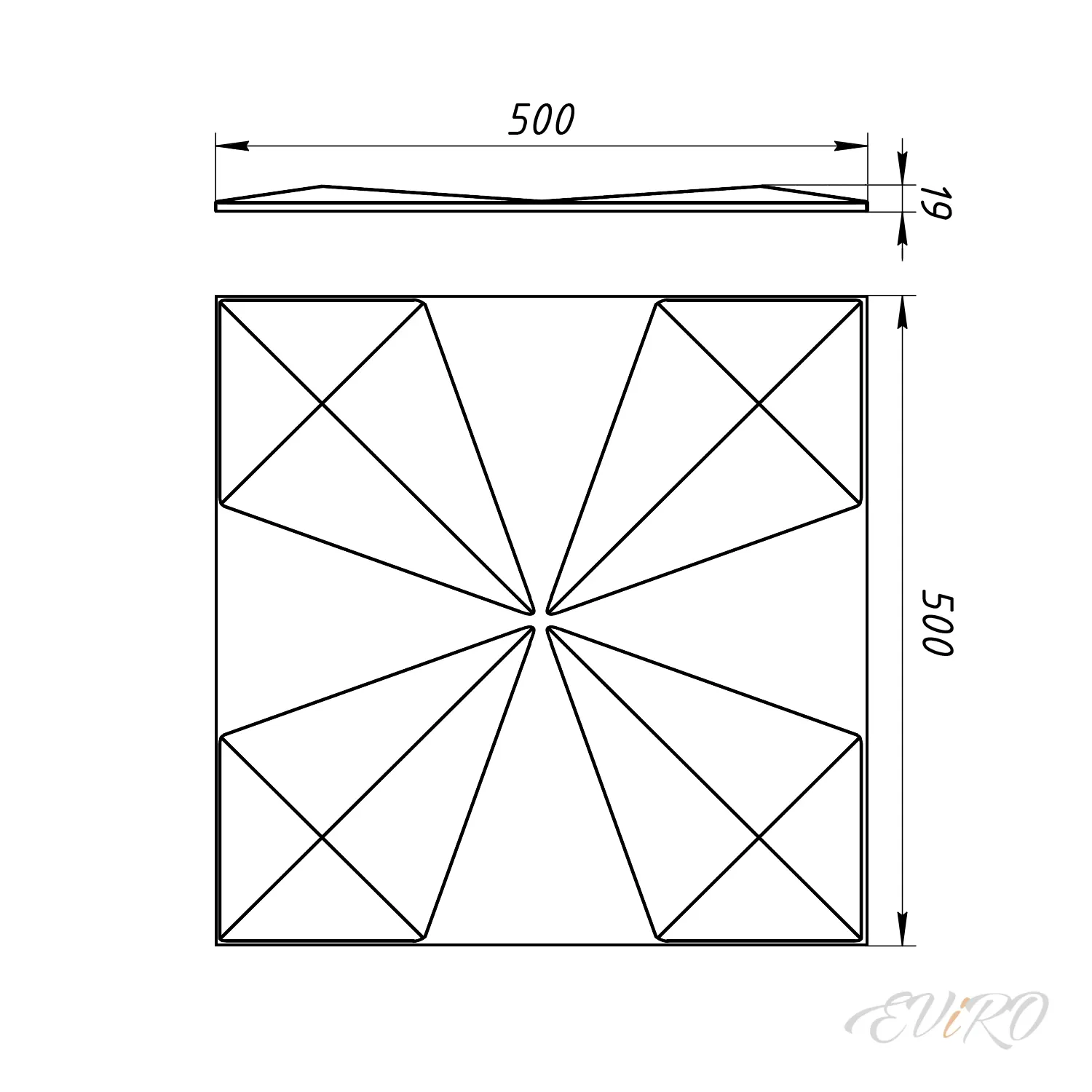 Гипсовая 3D панель EViRO Кайты