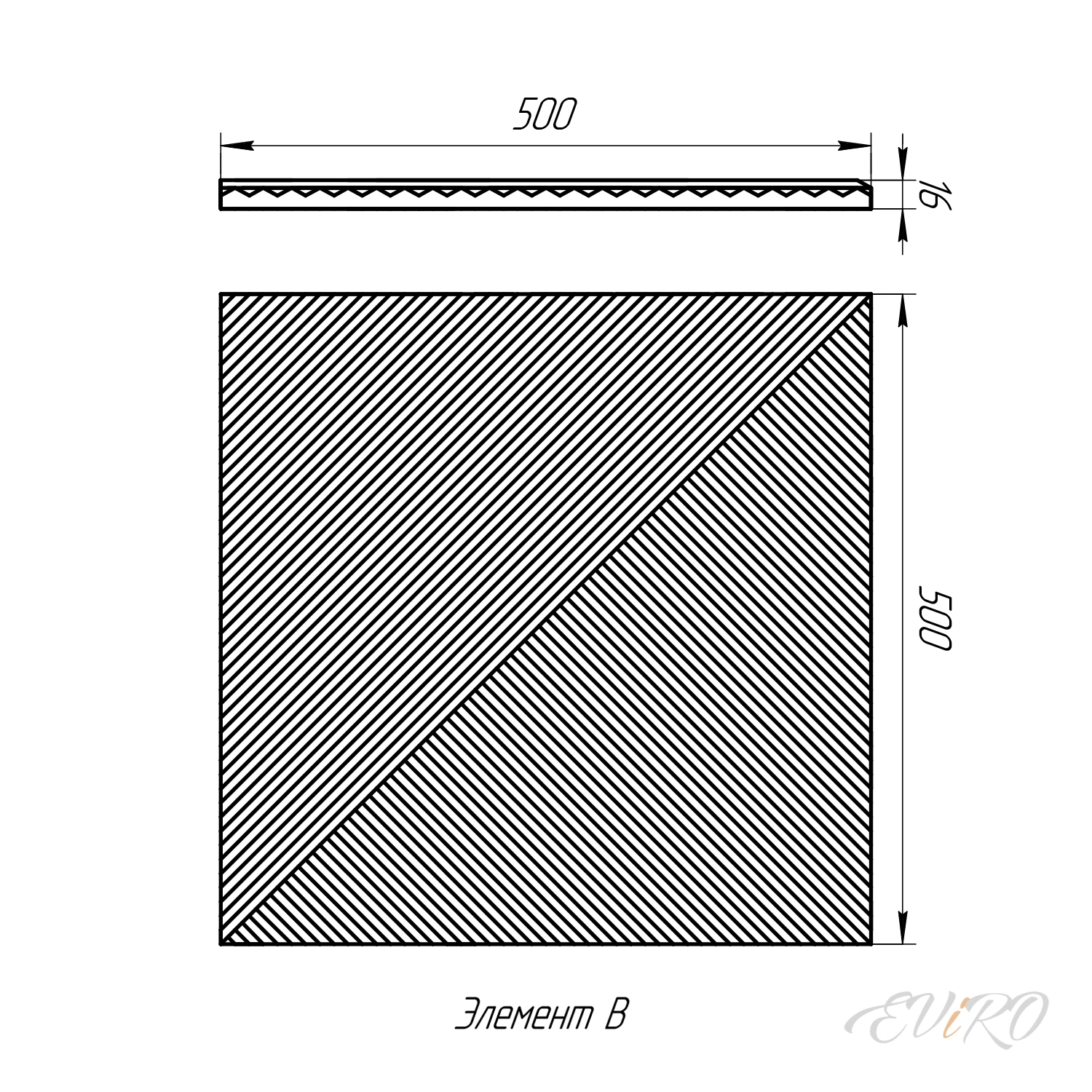 Гипсовая 3D панель EViRO Crossroad