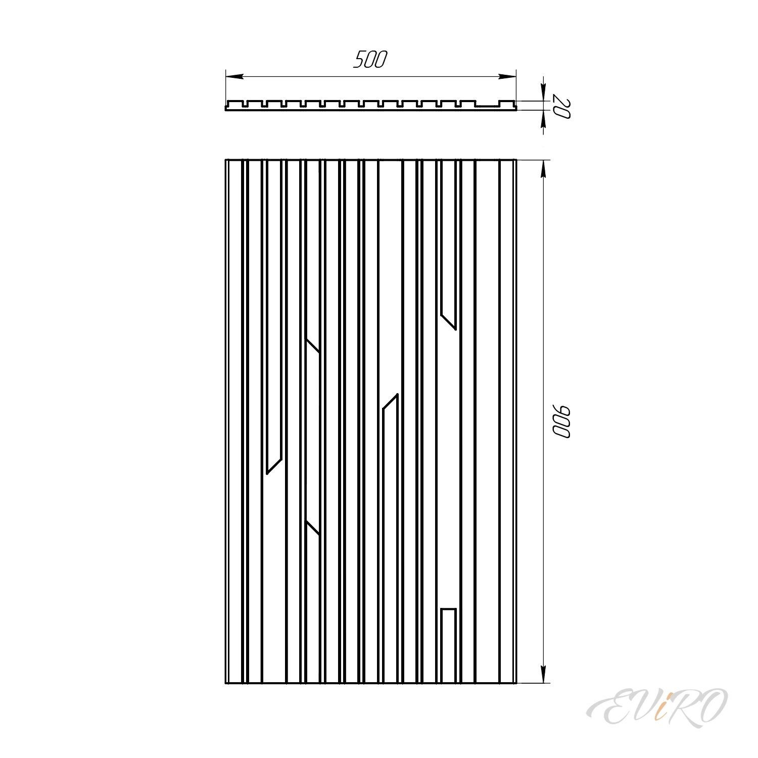 Стеновая отделочная панель Paraline Cut