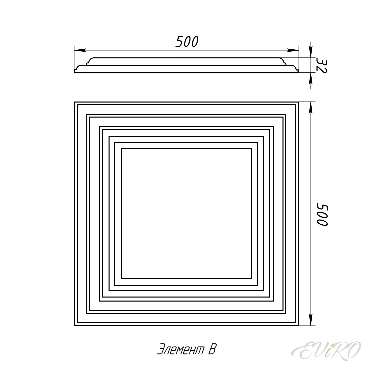 Гипсовая 3D панель EViRO W121 AUTOIRE