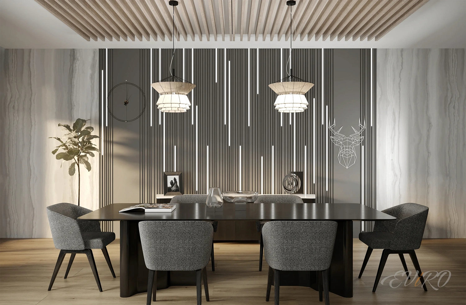 Стеновые 3 д панели купить Barcode + LED