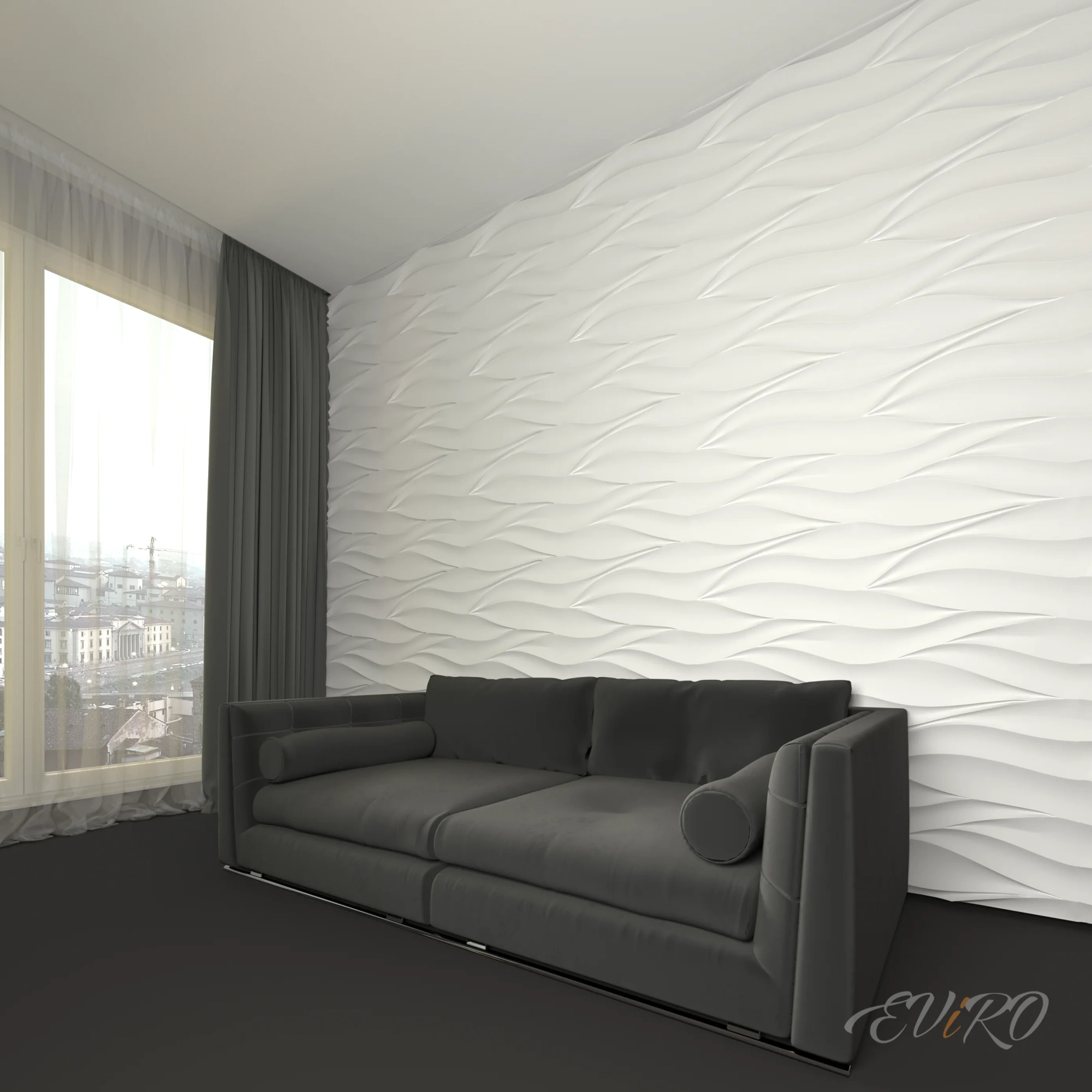 Гипсовая 3D панель EViRO Leave