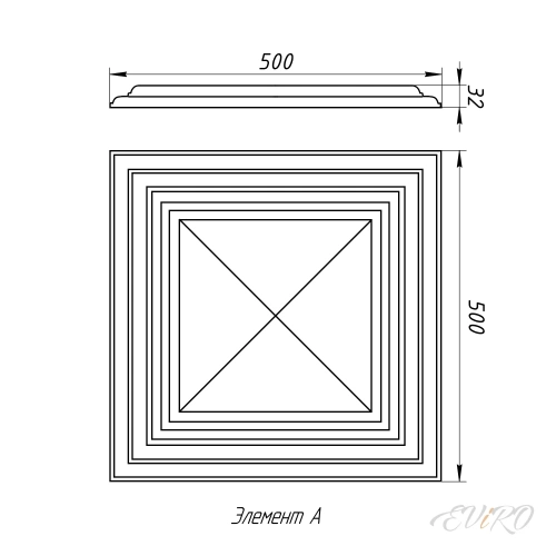 Гипсовая 3D панель EViRO W121 AUTOIRE